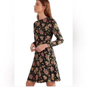 NEW Boden Swiss Dot Floral Fit & Flare Dress NWT